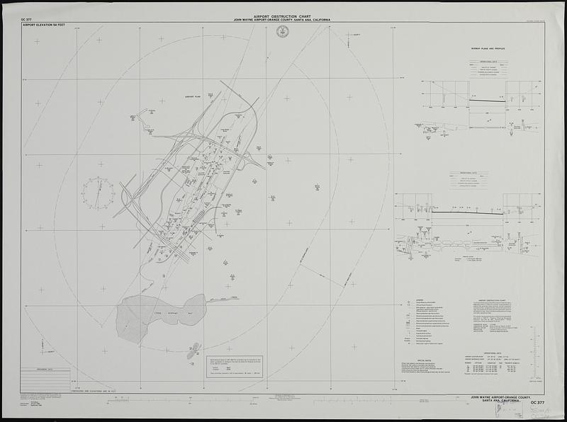 Airport obstruction chart, OC 377, John Wayne Airport-Orange County, Santa Ana, California