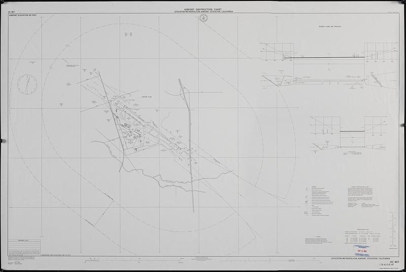 Airport obstruction chart, OC 407, Stockton Metropolitan Airport, Stockton, California