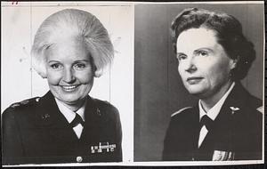 Gen. Lillian Dunlap (right), Gen. Mildred C. Bailey (left)