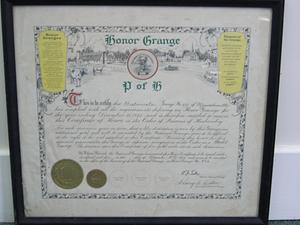 Honor roll from the Westminster Grange