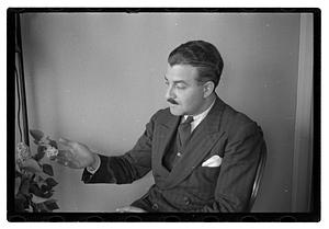 Pops Arthur Fiedler at home