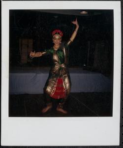 Young woman performing cultural dance