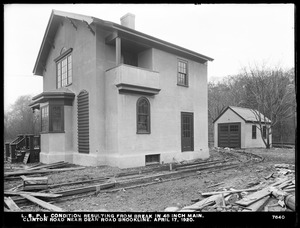 Distribution Department, Low Service Pipe Lines, condition resulting from break in 48-inch main, Clinton Road near Dean Road, Brookline, Mass., Apr. 17, 1920