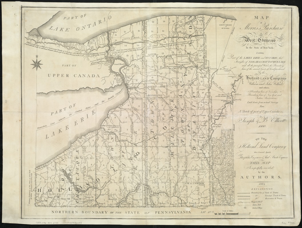 Map of Morris's Purchase or West Geneseo in the state of New York