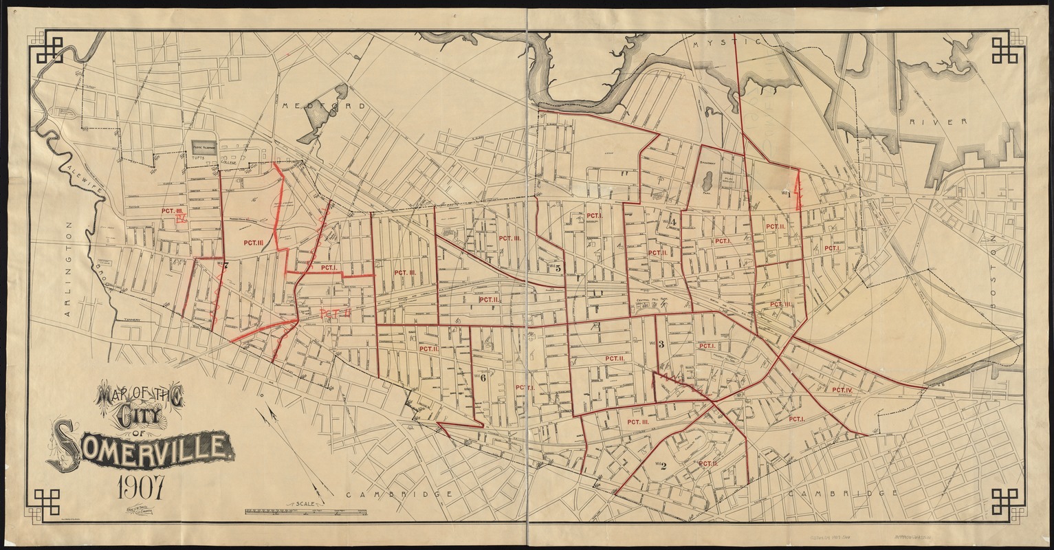 Map of the city of Somerville, 1907