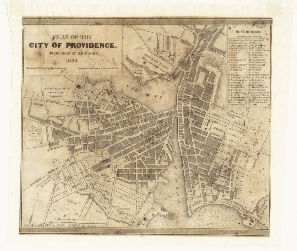 Plan of the city of Providence