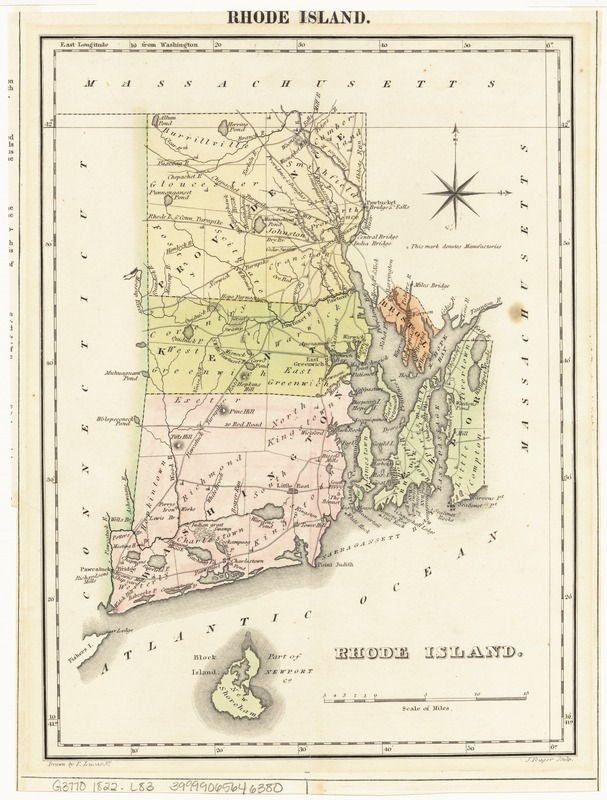 Geographical, statistical, and historical map of Rhode Island
