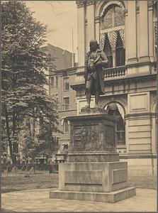 Boston. Statue of Benjamin Franklin, School St. R. S. Greenough, sculptor