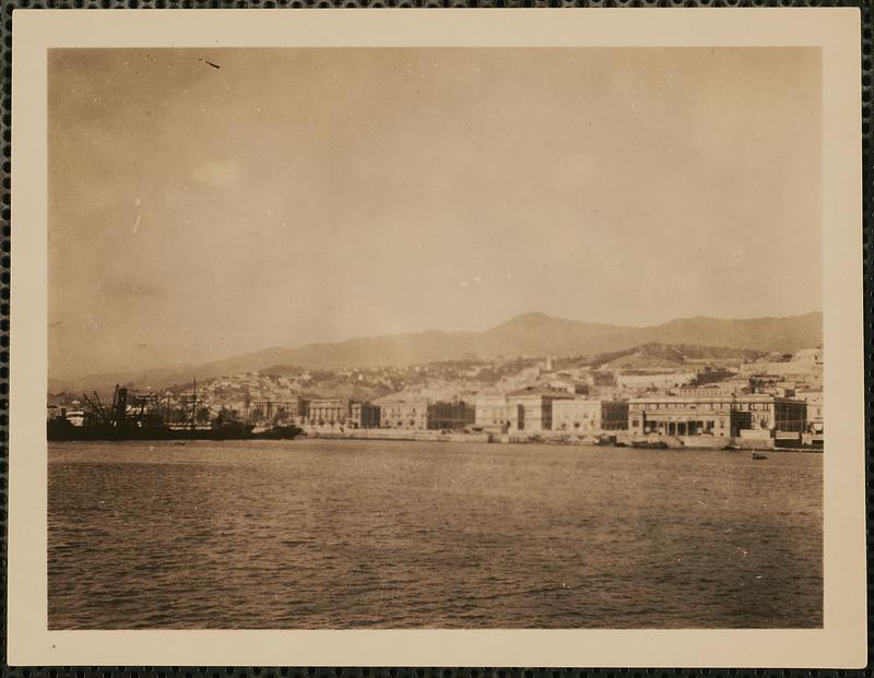 The Piraeus - the Parthenon in the distance