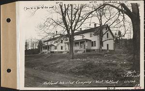Rutland Worsted Co., 2 double houses #25, #26, West Rutland, Rutland, Mass., May 3, 1928