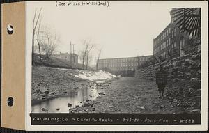 Collins Manufacturing Co., canal and racks, Wilbraham, Mass., Mar. 15, 1933