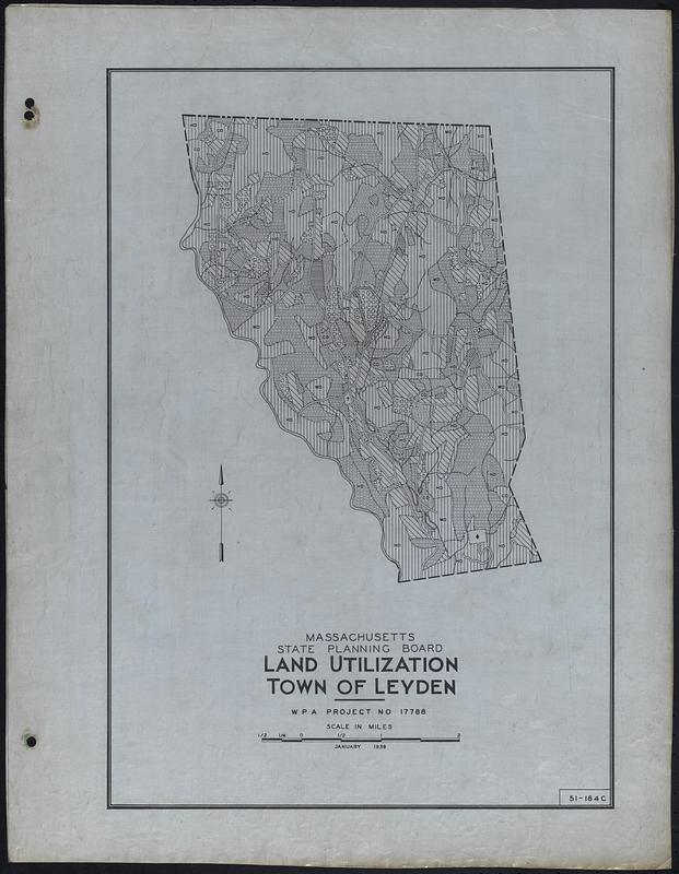 Land Utilization Town Of Leyden Digital Commonwealth