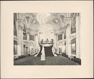 Interior view of Boston Opera House, general view of lobby