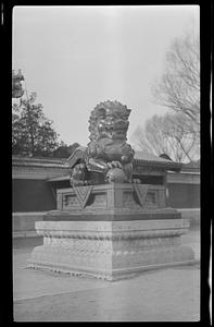 Statue in courtyard of Summer Palace