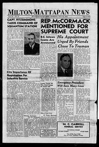 Milton Mattapan News, July 21, 1949