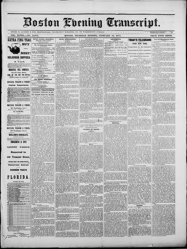Boston Evening Transcript - Digital Commonwealth
