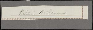 Autograph of William H. Seward