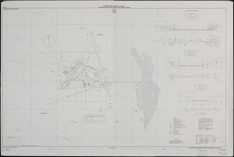 Airport obstruction chart, OC 437, Vero Beach Municipal Airport, Vero Beach, Florida