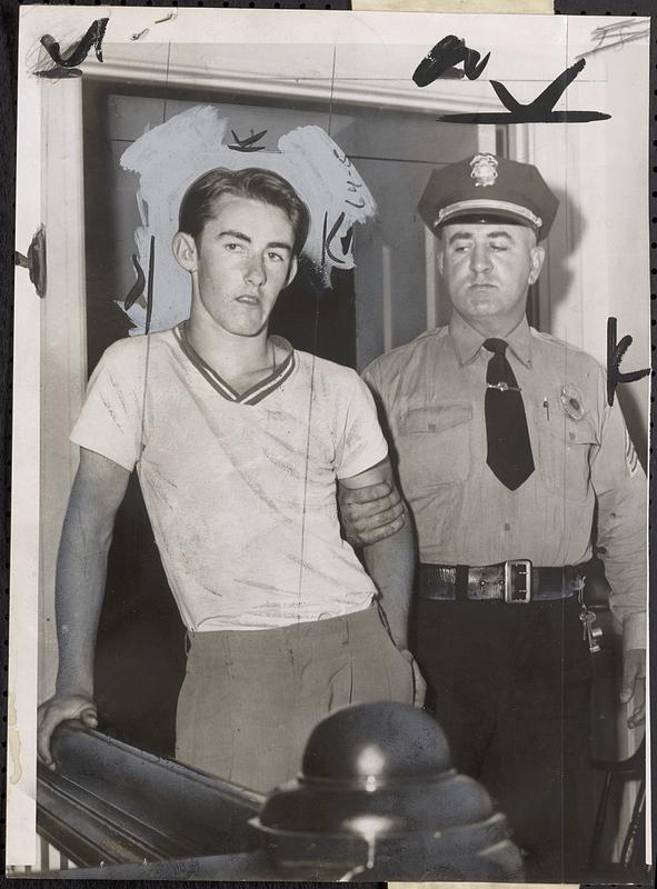 Walter Bourque, Jr., with Sgt. Walter Grimand