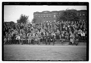 Football game, Fens Stadium, Back Bay Fens
