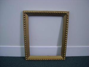Gilt rectangular frame with bossed molding
