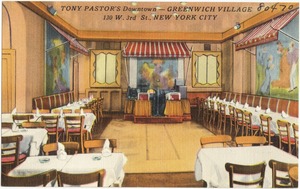 Tony Pastor's Downtown -- Greenwich Village, 130 W. 3rd St., New York City