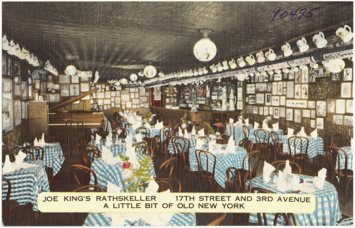 Joe King's Rathskeller, 17th Street and 3rd Avenue. A little bit of old New York