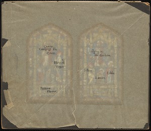 Design for clerestory windows, 2nd from chancel