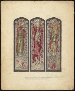 Design for the window of the passion, in the St. John the Evangelist Church, Beverly Farms