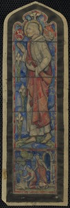 Part of design for the window of the Resurrection
