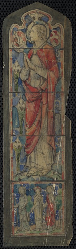 Part of design for the window of the Resurrection