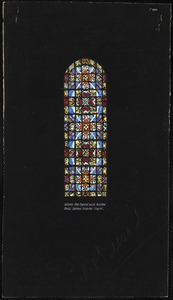 Design for typical aisle windows, Mass. General Hospital Chapel