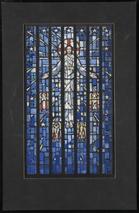 Welcoming Christ - window over entrance opposite chancel