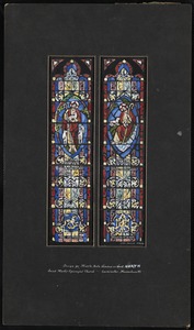 Design for middle aisle window on north, Saint Mark's Episcopal Church, Leominster, Massachusetts