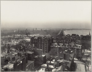 Boston from the dome of the State House, looking down Beacon Street