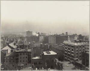 Boston from the dome of the State House looking east