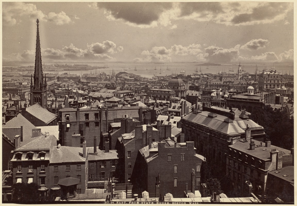 East, from State House, Boston, Mass.