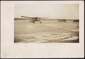 Airplanes on an airfield