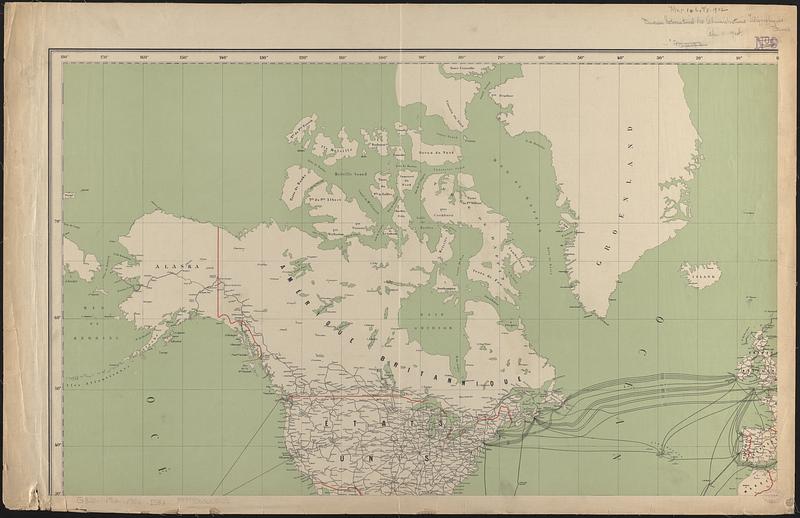 Carte des communications télégraphiques du régime extra-européen