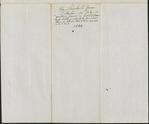 Levi Lincoln to James P. Austin, 30 July 1833