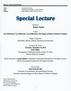 Special lecture