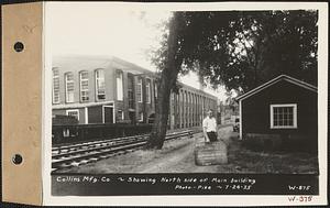 Collins Manufacturing Co., showing north side of main building, Wilbraham, Mass., Jul. 24, 1935