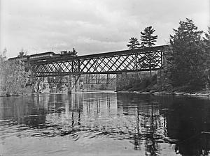 Bridge, Indian Leap, with train