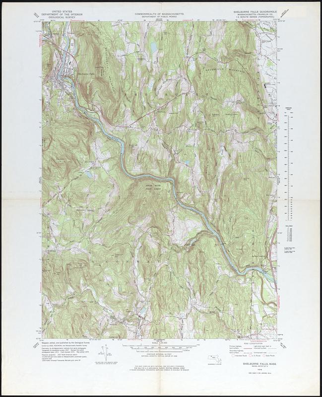 Shelburne Falls Quadrangle Massachusetts, Franklin Co. Digital