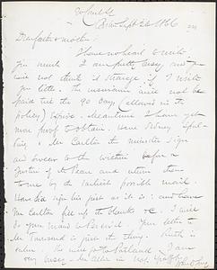 Letter from John D. Long to Zadoc Long and Julia D. Long, September 26, 1866