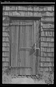 Jethro Coffin House doorway (exterior), Nantucket