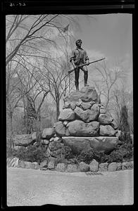 Statue of Captain John Parker, commander of the Minutemen, Lexington