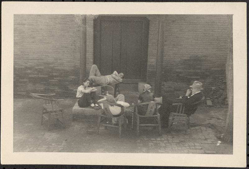 Group of people sitting in a circle