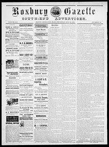 Roxbury Gazette and South End Advertiser, August 10, 1882