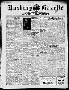 Roxbury Gazette and South End Advertiser, September 21, 1956